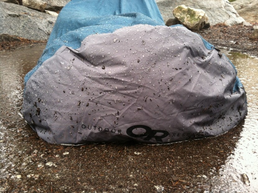 outdoor research alpine bivy - 14 hours of soaking later and the goretex waterproofing continued to...