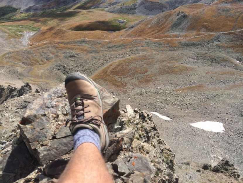 la sportiva fc eco 2.0 - taking a load off on torreys peak. it's gonna be a long, rocky...