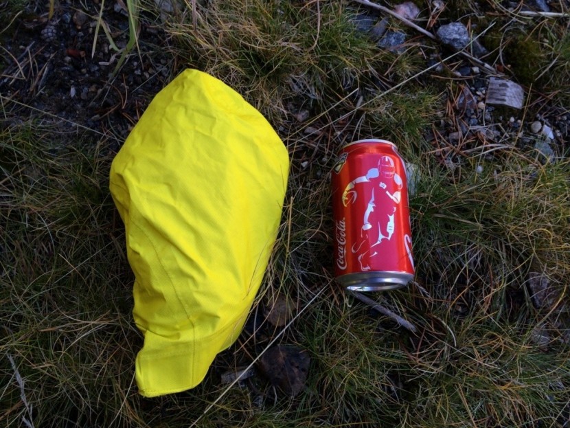 marmot essence - the essence packs up very small, but without a stuff pocket, rolling...