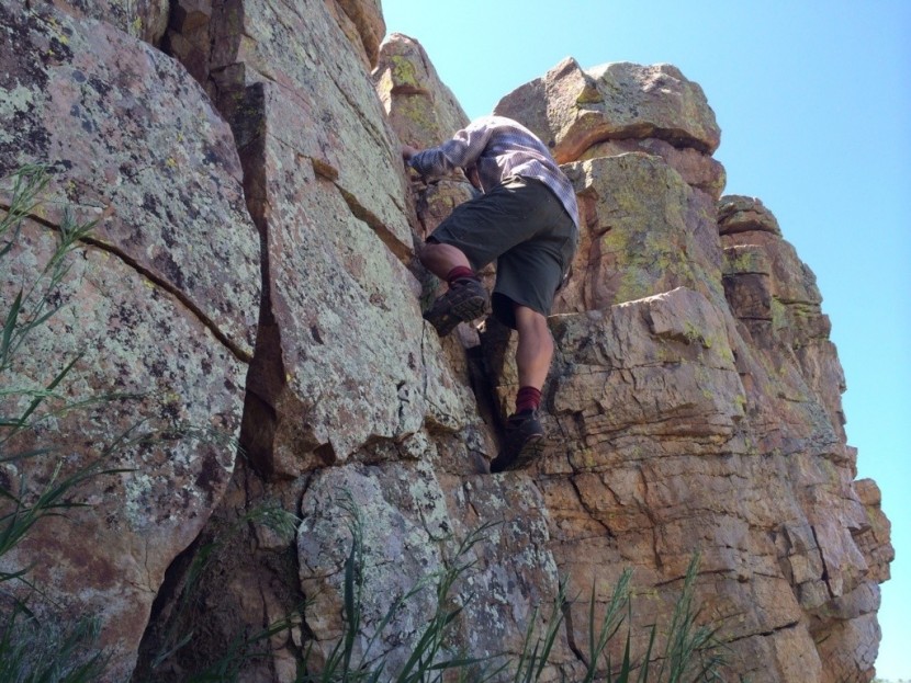 la sportiva hyper mid gtx - if you want to climb this terrain in hiking boots, you want the la...