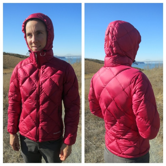 montbell alpine light down parka for women - the alpine light fits well and has a hood that adjusts with a velcro...