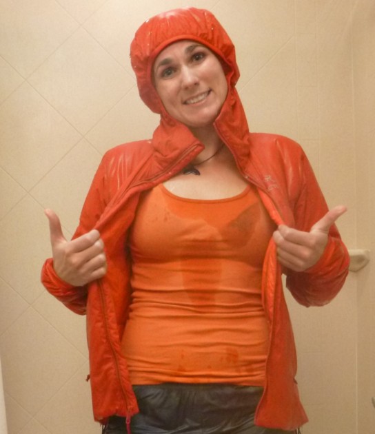 arc'teryx atom ar hoody for women - after our 5 minute shower test, we realized how awesomely water...