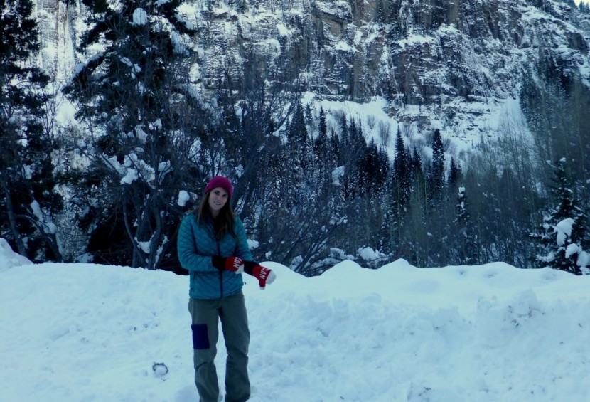 the north face thermoball jacket for women - the cold of ouray can really make you shiver. we took a drive up to...