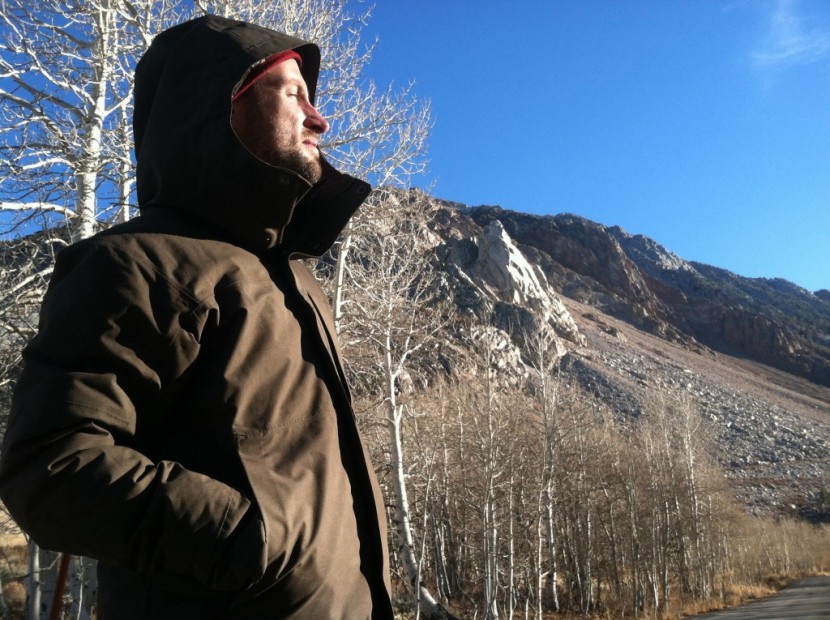 arc'teryx therme parka - the helmet compatable hood is lined with synthetic insulation while...