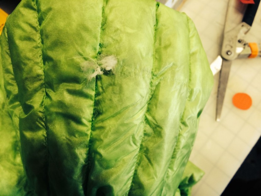 arc'teryx cerium sl - small tears like this were common with cerium sl.