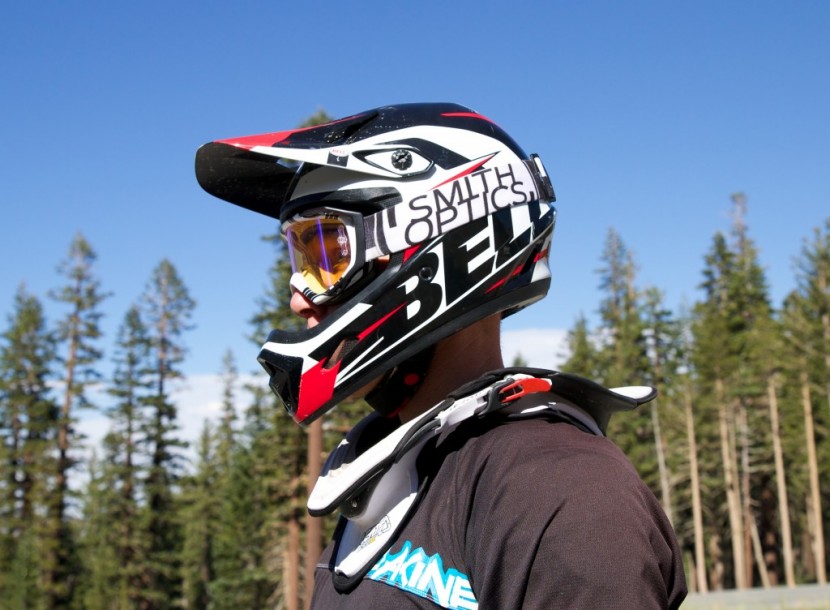 mountain bike helmet - the bell transfer 9 is a full face downhill helmet. downhill helmets...