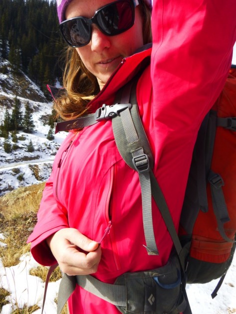 mountain hardwear torsun for women - the torsun lacks pit zips, but the hand pockets feature a mesh...