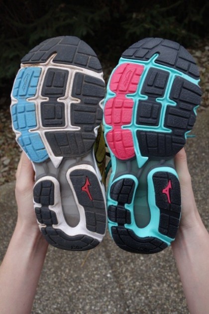 mizuno wave inspire 11 for women - the sole of the wave inspire is identical in structure between the...