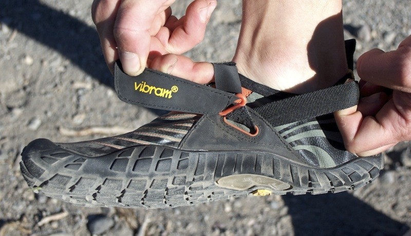 vibram fivefingers treksport - the forefoot strap connecting around the heel. we find this to...