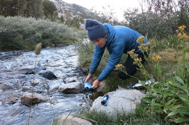 sawyer mini - using this model is as easy as scooping water into the collapsible...