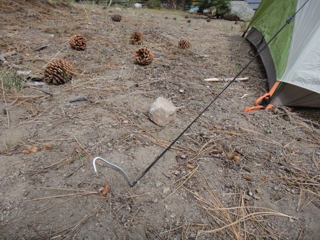 kelty grand mesa 2 - we bent several of the grand mesa's low quality stakes during the...