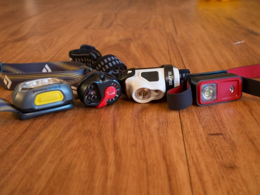princeton tec byte - the compact headlamps we tested, from left to right: black diamond...