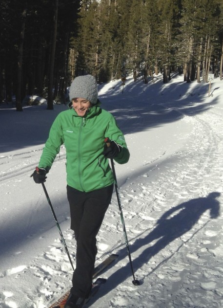 mammut ultimate hoody for women - sarah hegg on a cross-country ski in the mammut ultimate hoody. this...
