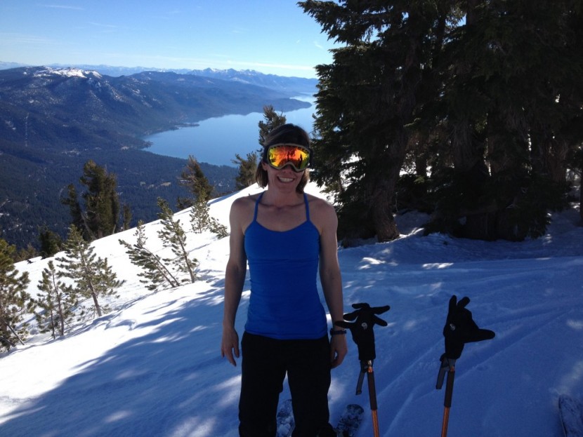 oakley crowbar - katie proving the oakley crowbar goggles and a tank top can go...