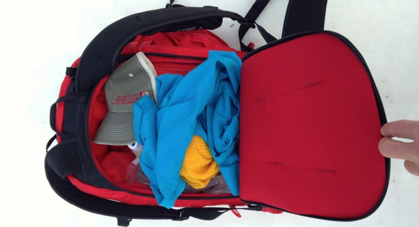 black diamond halo 28 jetforce - the back panel access made it harder to maximize the volume and pack...