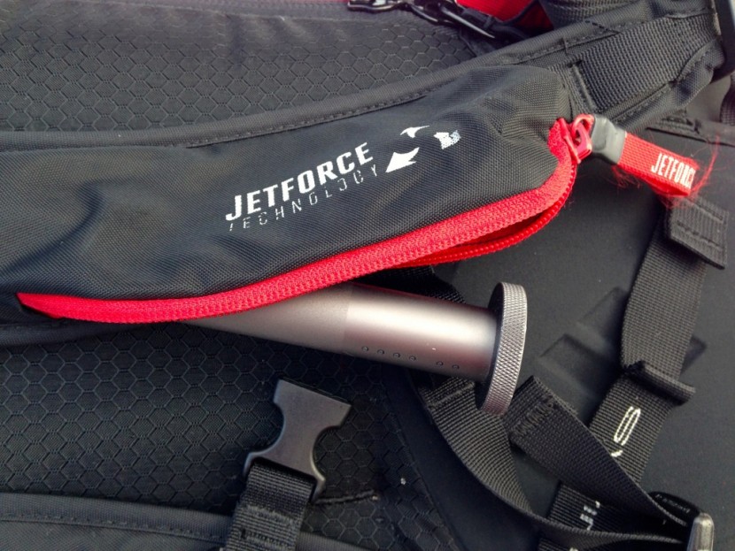 black diamond saga 40 jetforce - the trigger on the black diamond jetforce packs. there is an on/off...