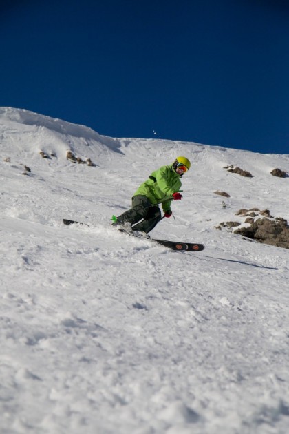 dynastar powertrack 89 - the powertrack 89 has pretty dramatic rockered tips for a ski of its...