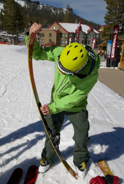 line sick day 95 - there is no good way to quantify the stiffness of a ski, so why not...