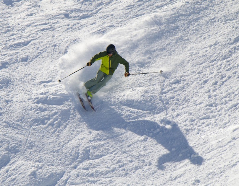 nordica nrgy 100 - mike pushing hard on the nrgy 100.