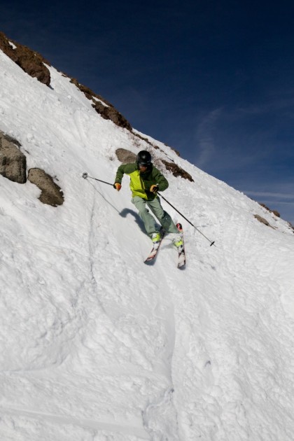 nordica nrgy 100 - mike forcing a quick turn out of the nrgy 100.