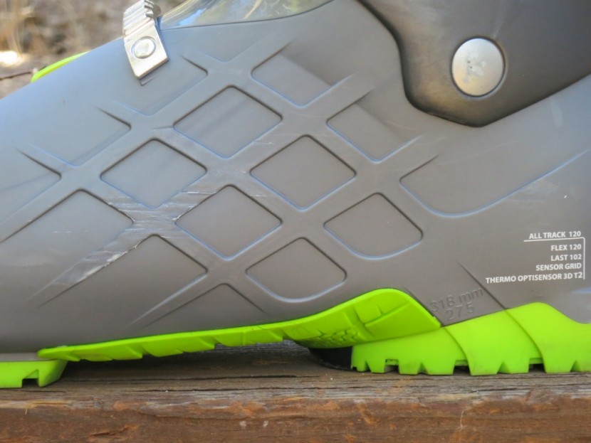 rossignol alltrack 120 - the alltrack 120 has a rubberized sole that helps maintain traction...