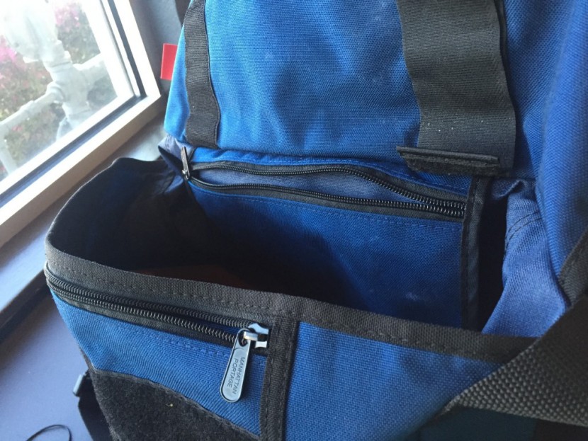 manhattan portage ny - notice the extra velcro strip on the flap (right) and the bare...