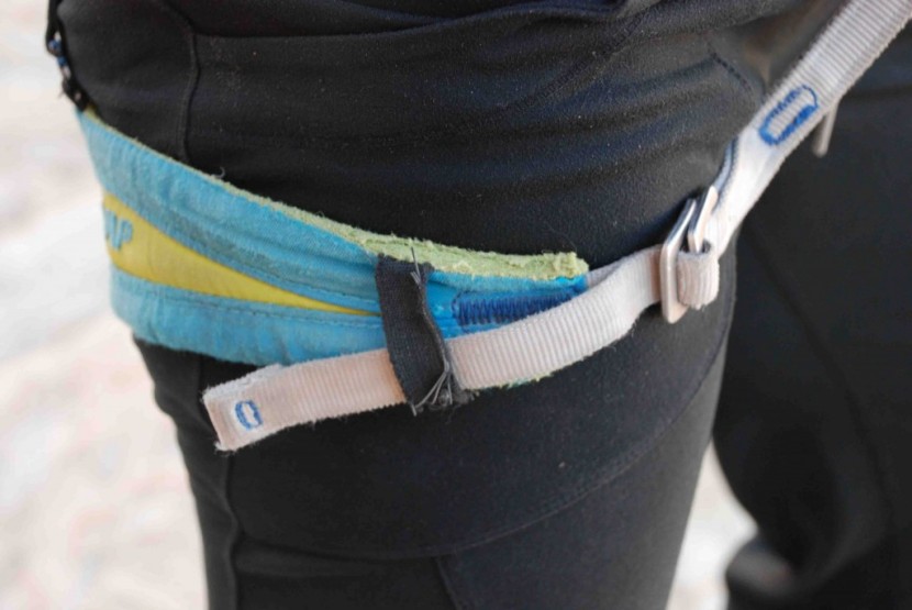 camp supernova - significant wear on the leg loops of one of our tester's personal...