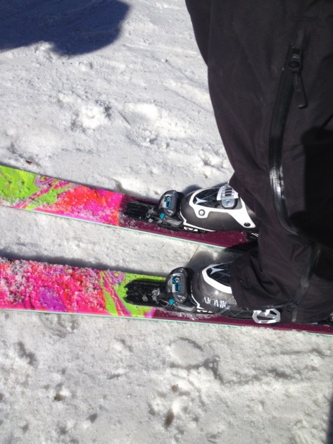 atomic waymaker carbon 100 for women - the waymaker is a warm and comfortable boot. here they're on the k2...