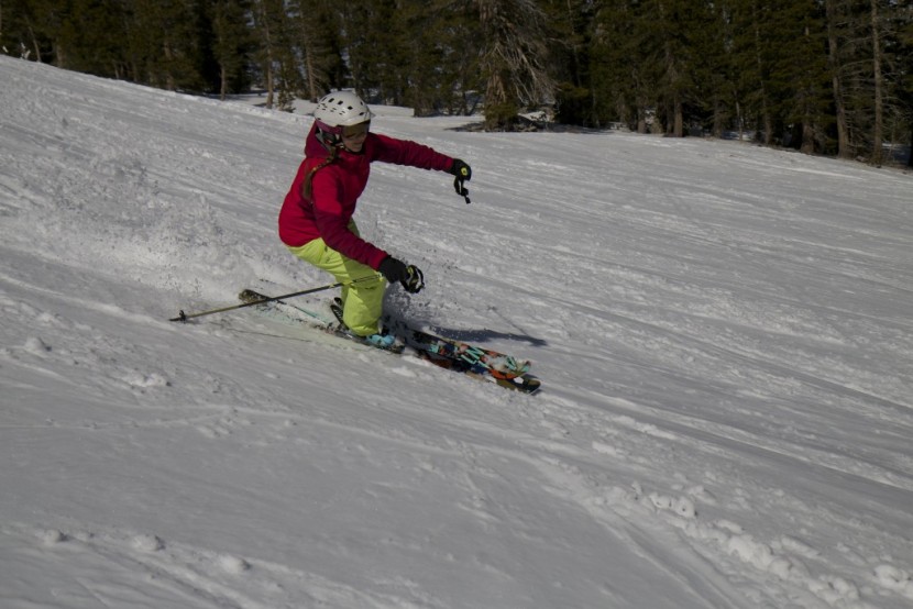 full tilt soul sister - jessica haist shredding a groomer in the full tilt soul sister boots...