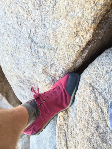 evolv cruzer - we rated this shoe one of the top crack climbers due to its very low...