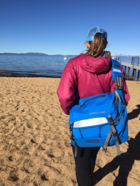 patagonia half mass - the strap is adjusted to its minimum length. slender people won't be...