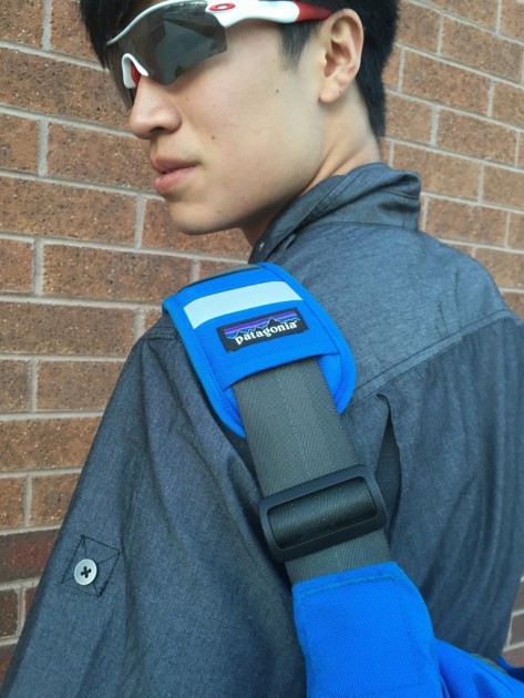 patagonia half mass - adjustment slide on the shoulder strap.