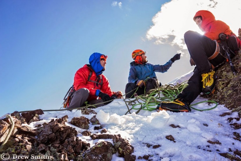 patagonia capilene 4 expedition weight 1/4 zip hoody - gear testers discussing their next move during the first winter...