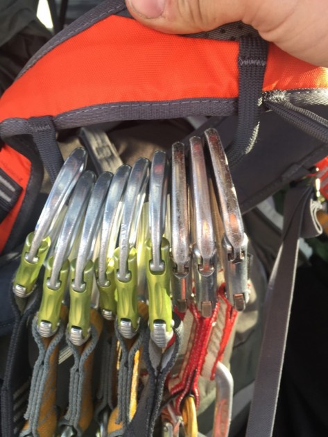 mammut ophir 3 slide - each gear loop on the size medium that we tested can fit 9 beefy...