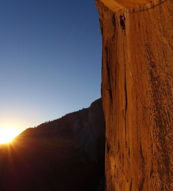 sterling marathon pro - the sun setting on our testers only halfway through a long traverse...