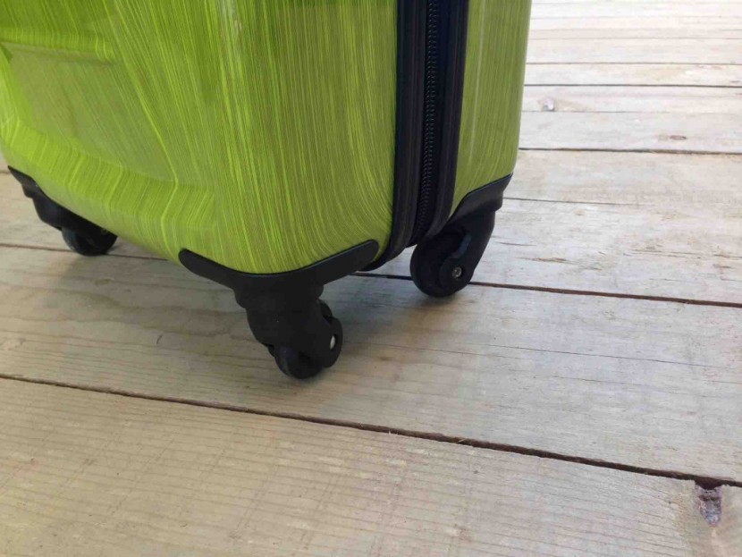 samsonite winfield 2 20 - the four wheels can swivel in all directions, which makes navigating...