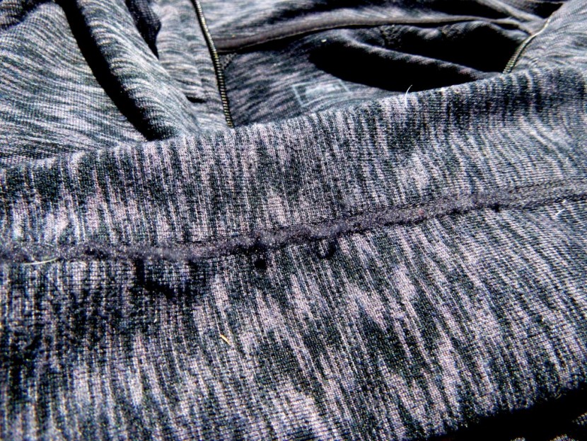 rei space dye zip-t - notice the ample pilling only the arm seams. this top saw the most...