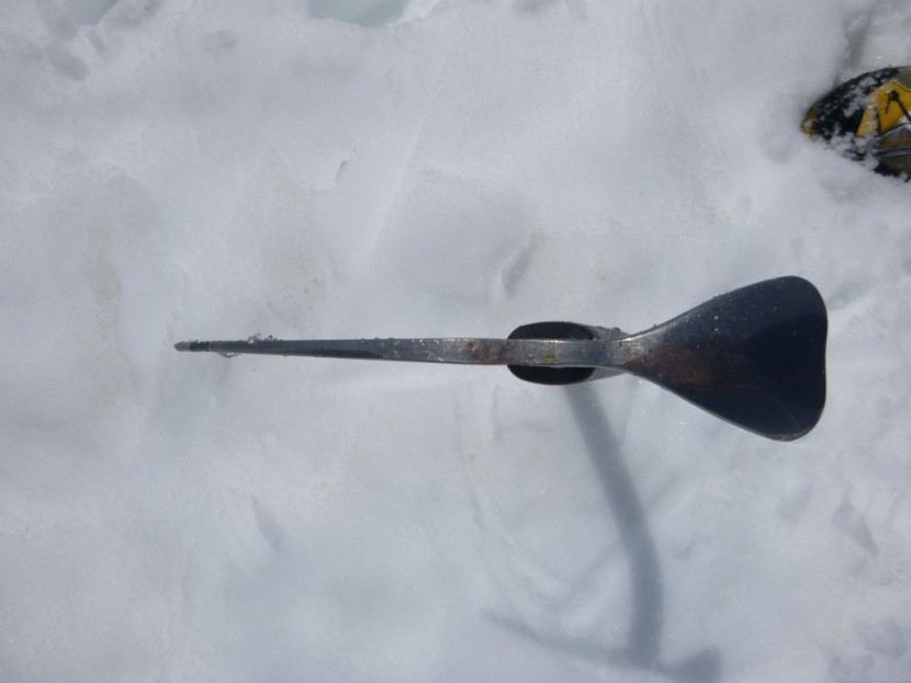 petzl summit - the pick of the summit is heavily tapered, starting at 3mm in width...