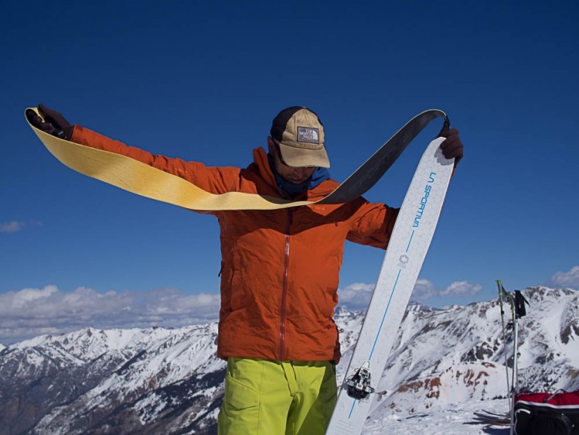 la sportiva ls tour skin - higlide skins in action on red mountain number 3, san juan...