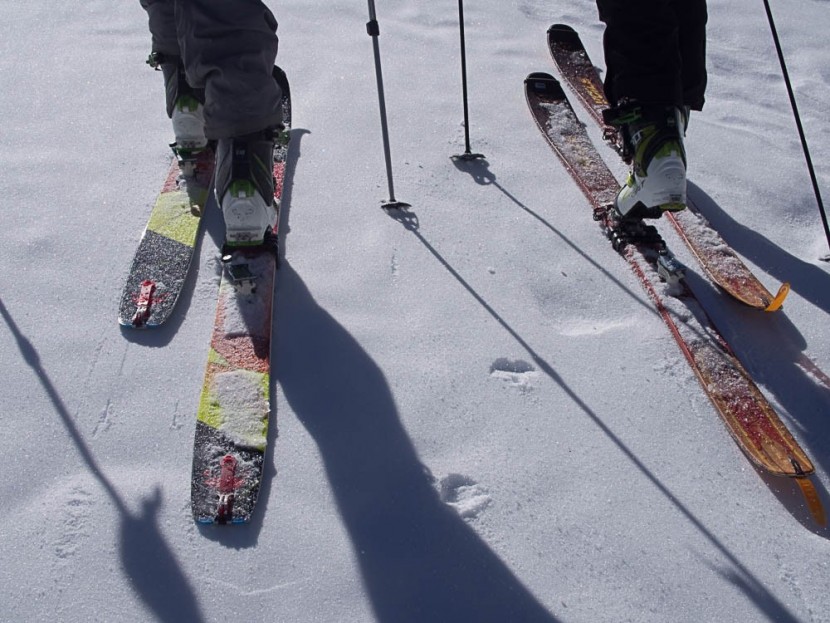 g3 high traction - on the left, the dynastar cham equipped with g3 high traction skins...