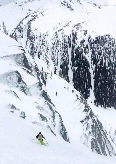 g3 synapse carbon 109 - synapse carbon and jed porter in action in the sts couloir, mount...