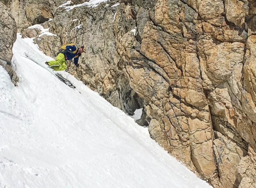 k2 wayback 96 - jed porter and the k2 wayback in "the sliver," grand teton national...