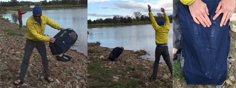 pacsafe venturesafe 65 - this pack isn't as durable as others. when the flap is zipped over...