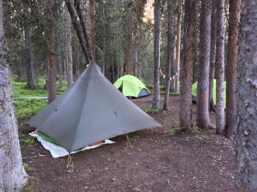 mountain laurel designs supermid - while a floorless design gives you some options to pitch over...