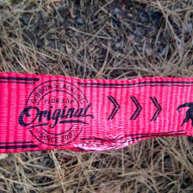 gibbon classicline - if you aren't careful when de-tensioning your line, the webbing can...