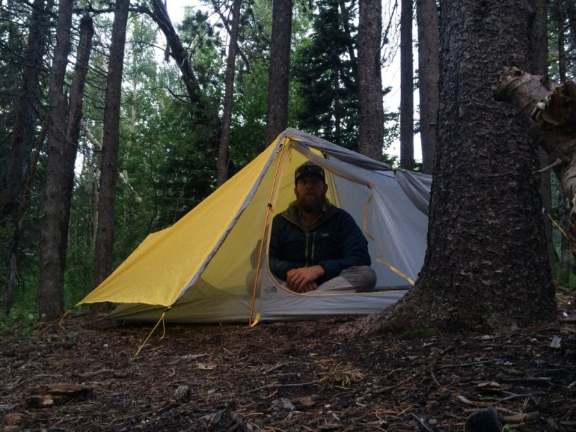 the north face o2 - this o2's u-shaped pole overhead creates good interior headroom. our...