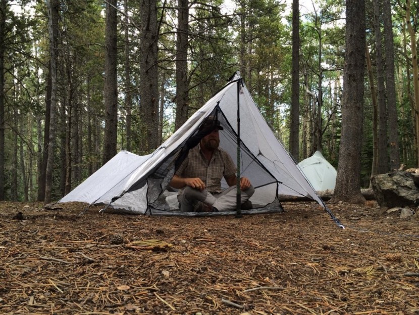 hyperlite mountain gear echo ii shelter - two sleeping pads just fit in the echo's inner tent, and the...