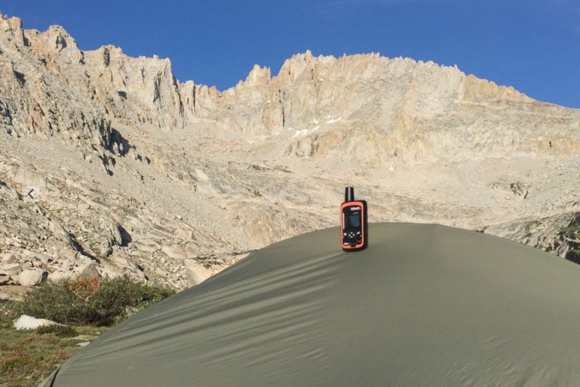 personal locator beacon - the inreach explorer+ hanging out in its element.
