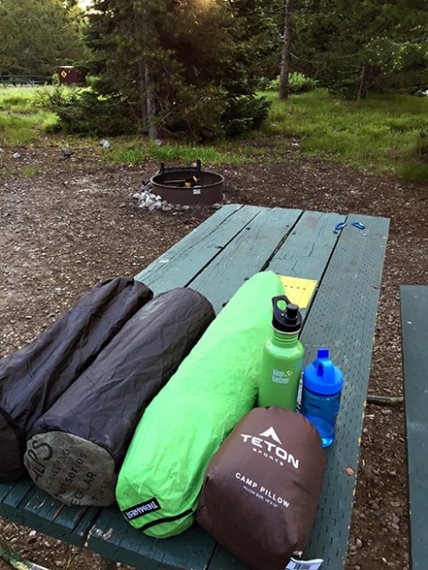 camping pillow - car camping in wyoming goes well with this model from teton. it's...