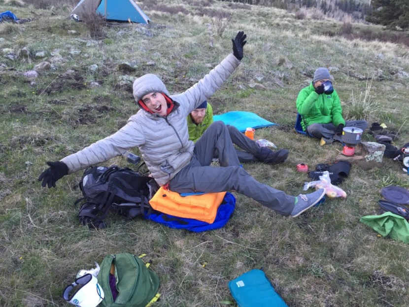 therm-a-rest evolite - when folded on itself, the evolite turns into a decent camp chair.